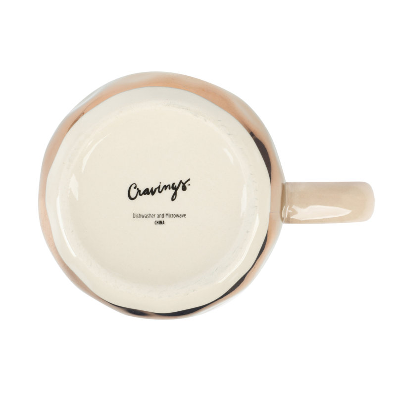 Cravings By Chrissy Teigen 4 Piece 18 Ounce Stoneware Cup Set In Dove Gray Wayfair